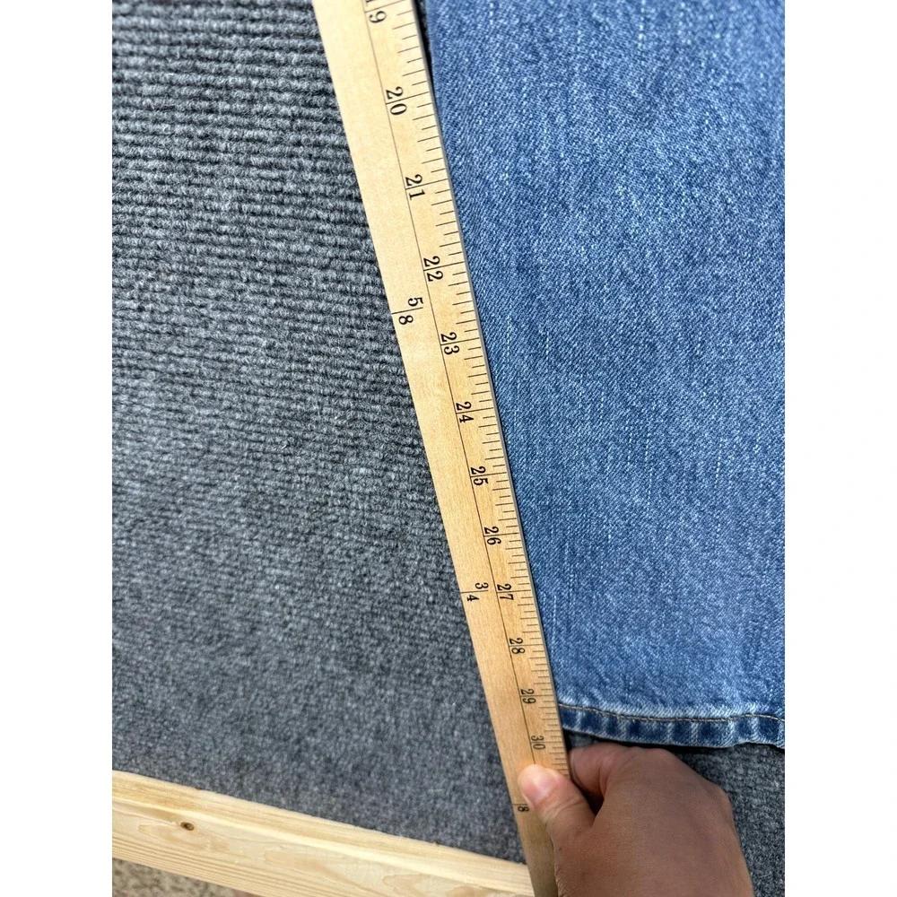 Levi Levi 505 Regular Fit Straight Leg Jeans Mens 34x30 Blue Made in USA